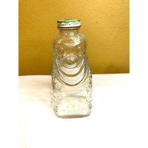 Grapette Products Glass Clown Bottle Coin Jar Bank